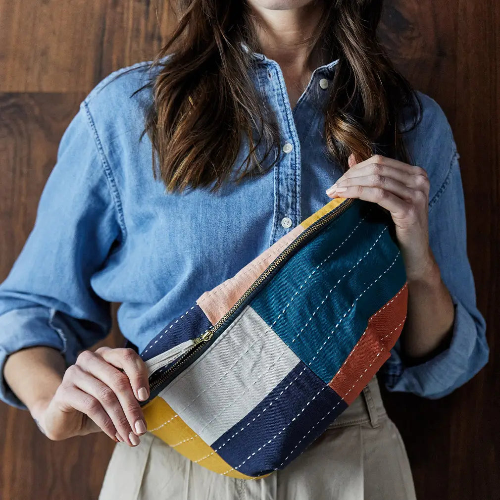 Fair Trade Handcrafted crossbody bag colorful