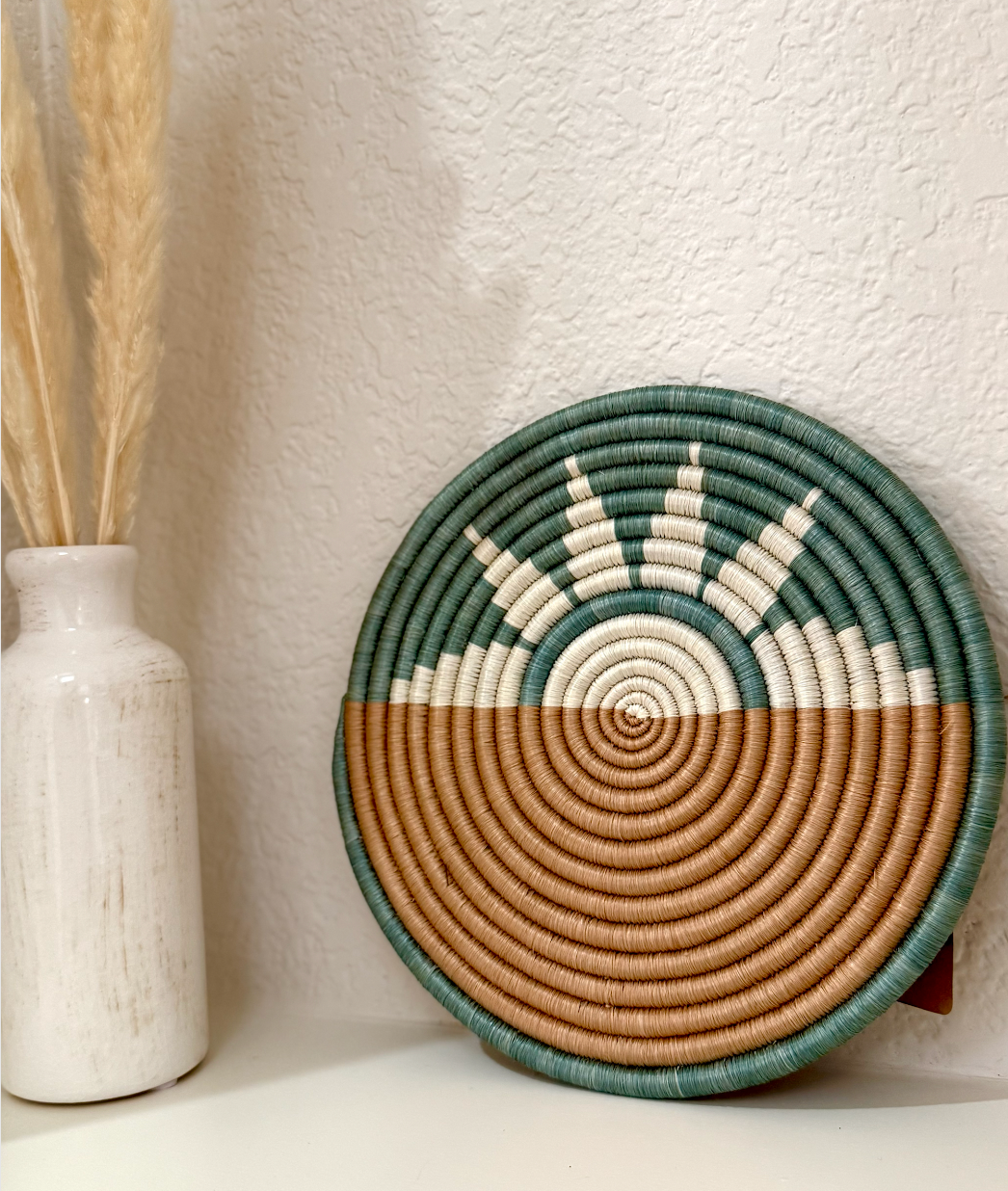 Hand Woven Trivets- Zubita Teal