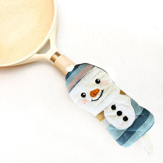 Snowman Skillet Handle Holder
