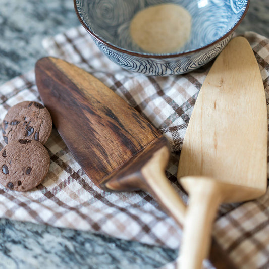Hand Carved Wooden Spoon- Faye Pie Server