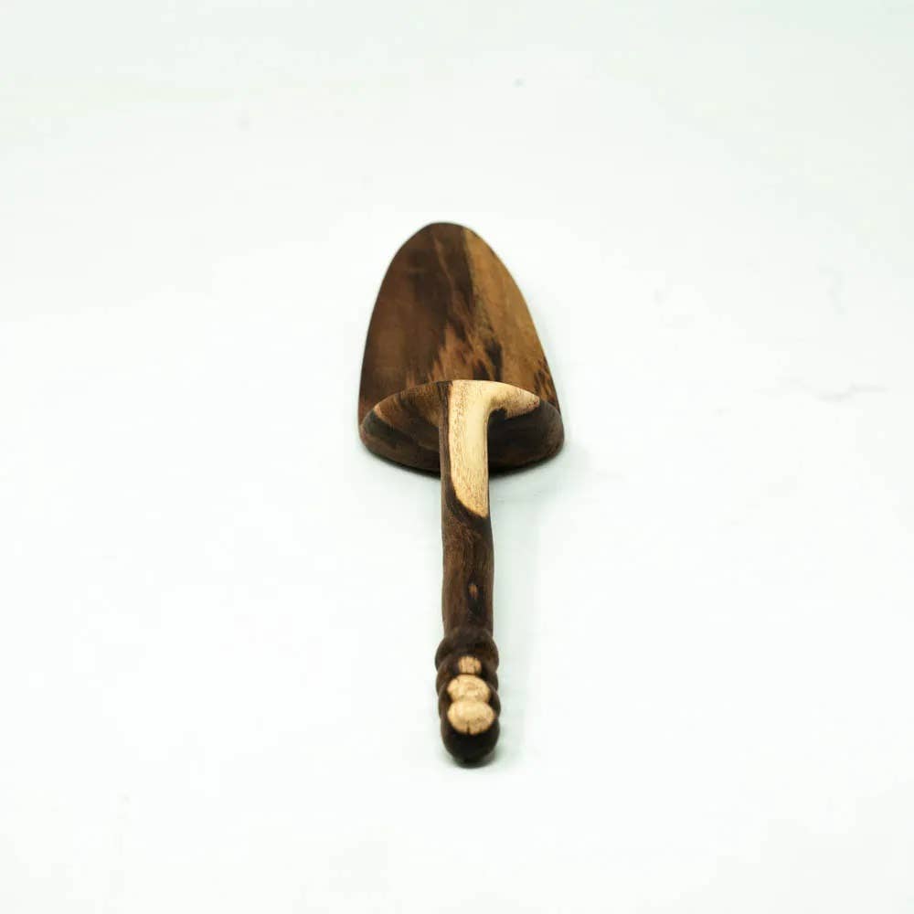 Hand Carved Wooden Spoon- Faye Pie Server
