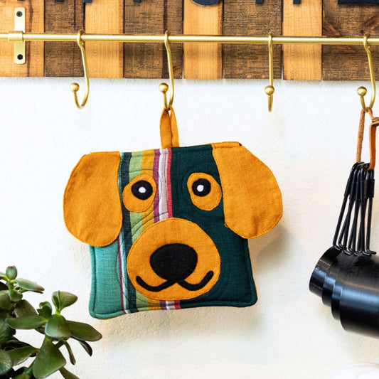 Fair Trade Handmade Dog Pot Holder - Made in Guatemala