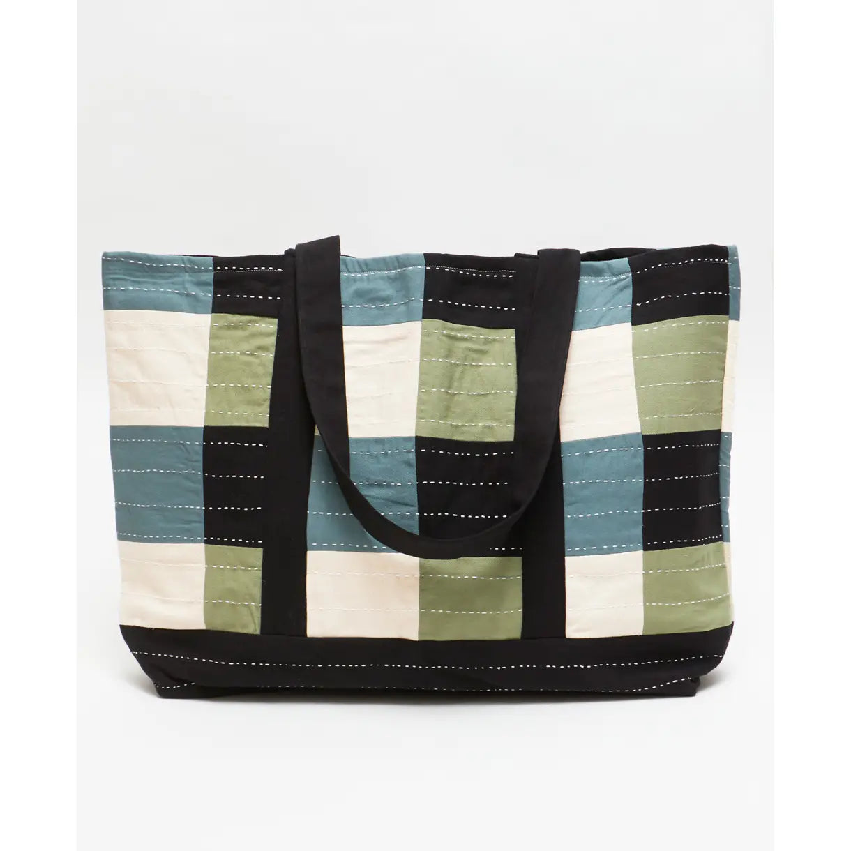 Fair Trade Handcrafted Green Tote Bag picture