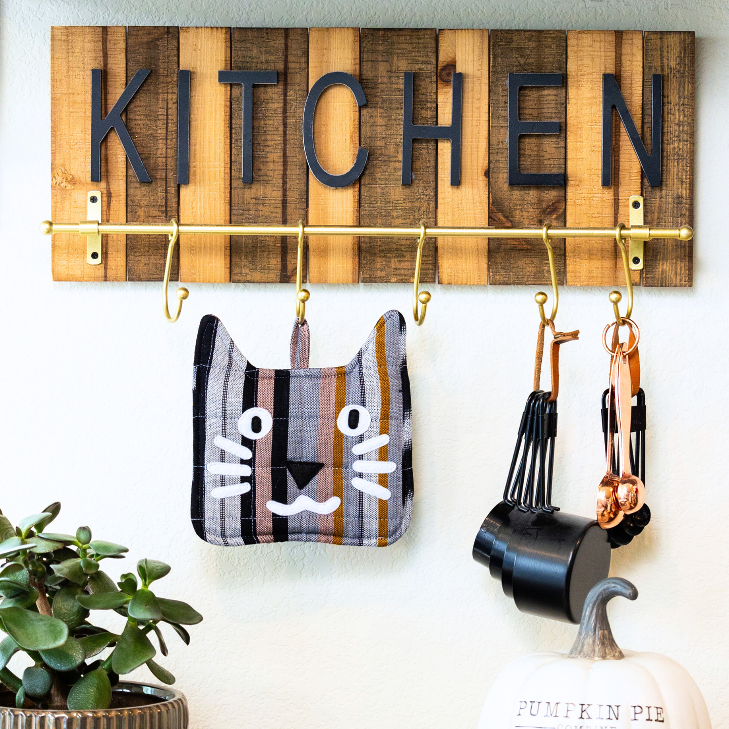 Fair Trade Handmade Cat Pot Holder - Made in Guatemala