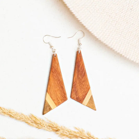Fair Trade Handcrafted Wooden Earrings