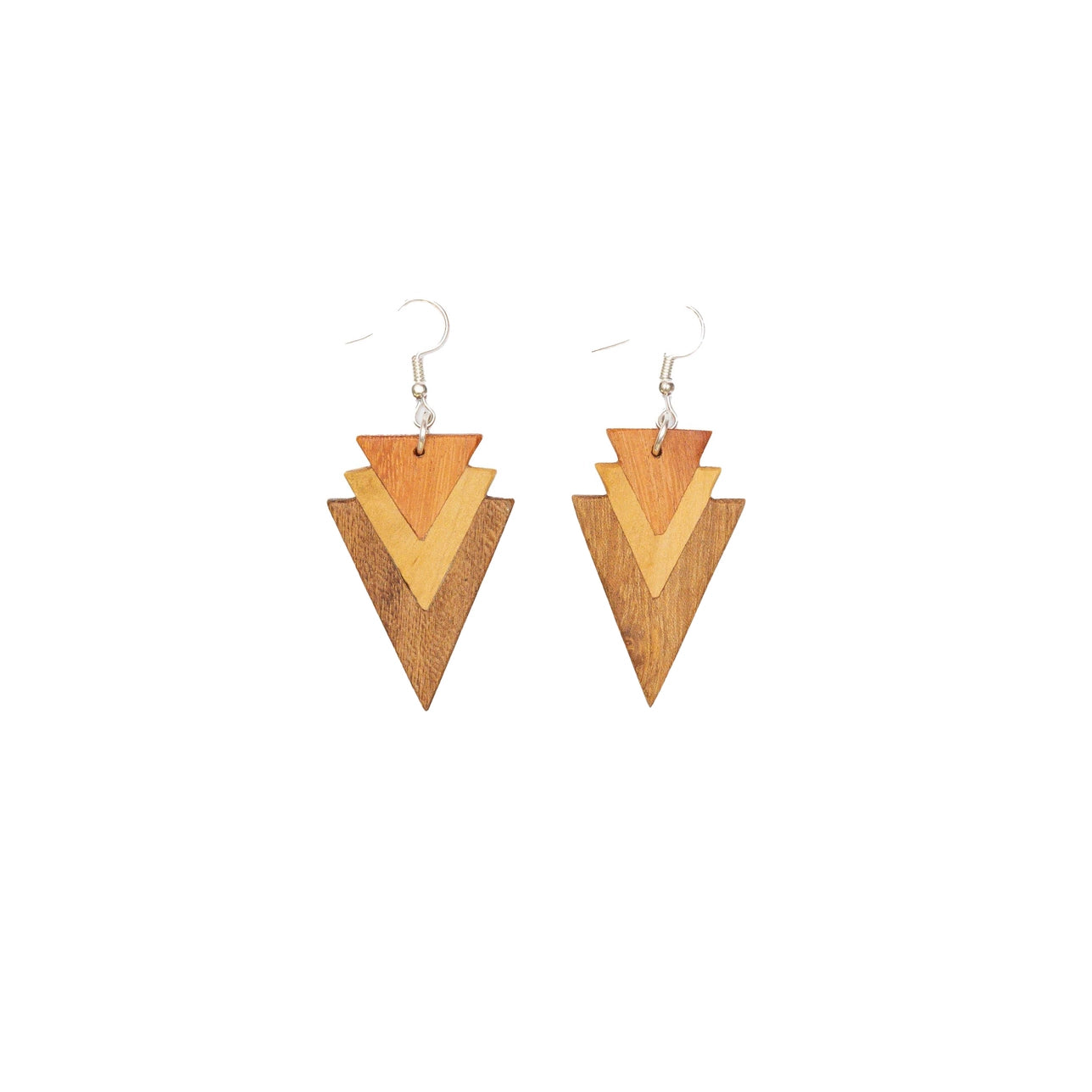 fair trade handmade wooden earrings 2