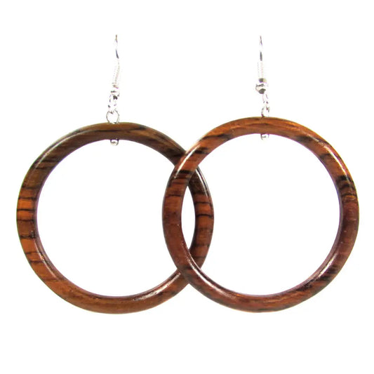 wooden hand crafted earrings 