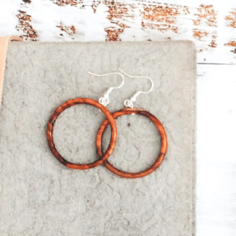 wooden hand crafted earrings  2